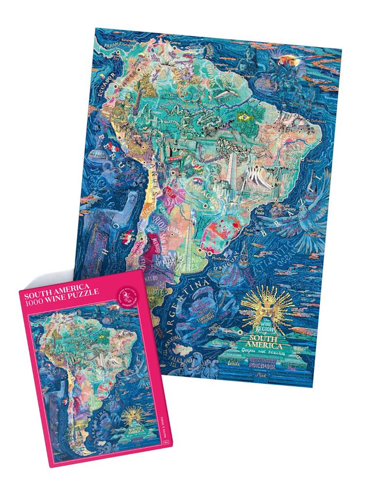 Sydamerika: Vin - 1000 brikker - Nordisk Spil
