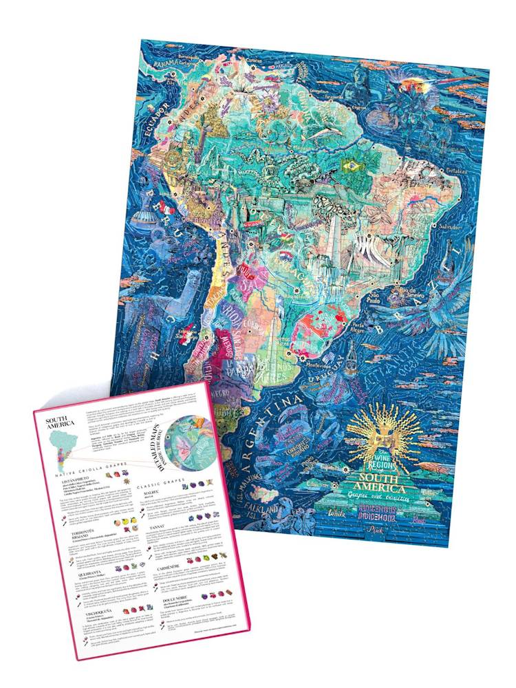 Sydamerika: Vin - 1000 brikker - Nordisk Spil