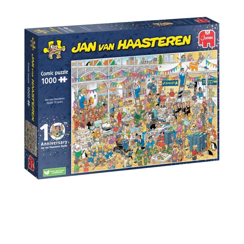 Jan van Haasteren Studio 10 Years - 1000 Brikker - Nordisk Spil