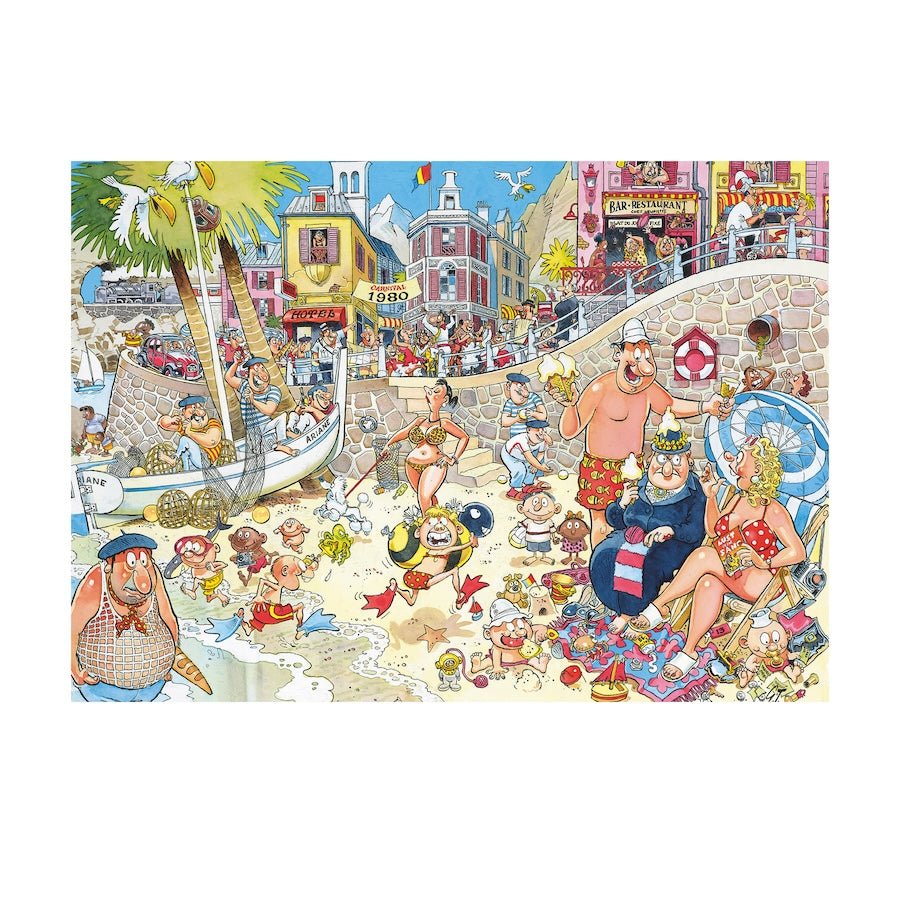 Retro Destiny 8 - Middelhavsstrand i 80&39;erne! - 1000 brikker - Nordisk Spil