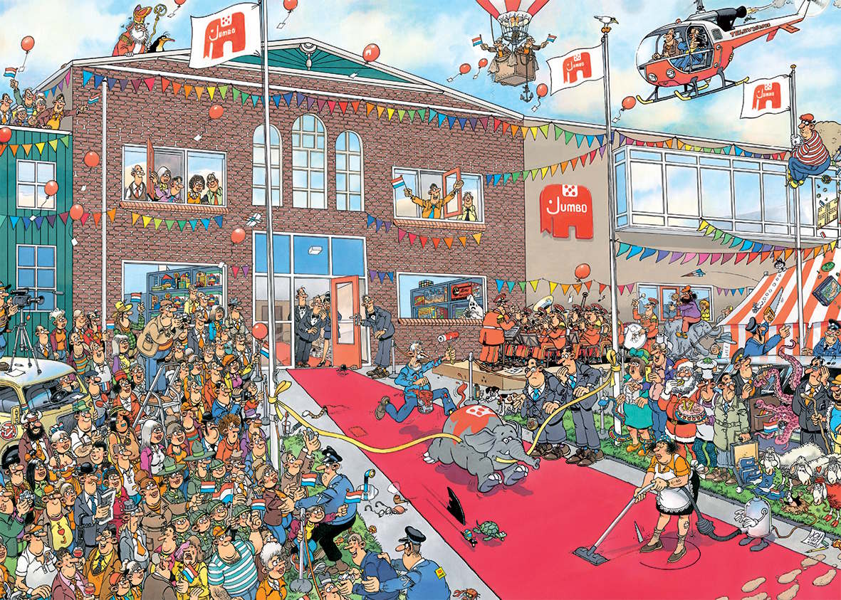 Jan van Haasteren: 170 år med Jumbo - 1000 brikker - Nordisk Spil