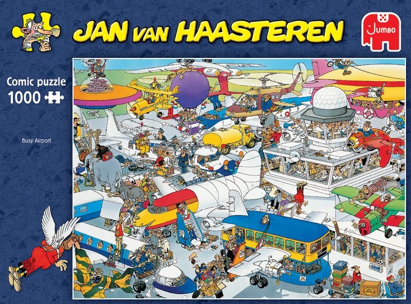 Jan van Haasteren: Den travle lufthavn - 1000 brikker - Nordisk Spil