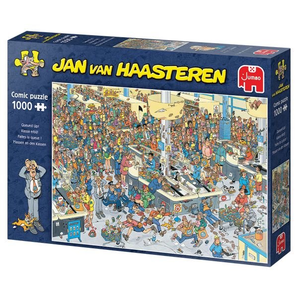 Jan van Haasteren: Kø i supermarkedet - 1000 brikker - Nordisk Spil