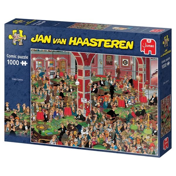 Jan van Haasteren: På casino - 1000 brikker - Nordisk Spil
