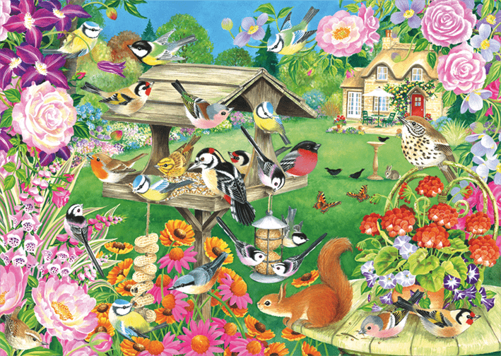 Summer Garden Birds - 500 Brikker - Nordisk Spil