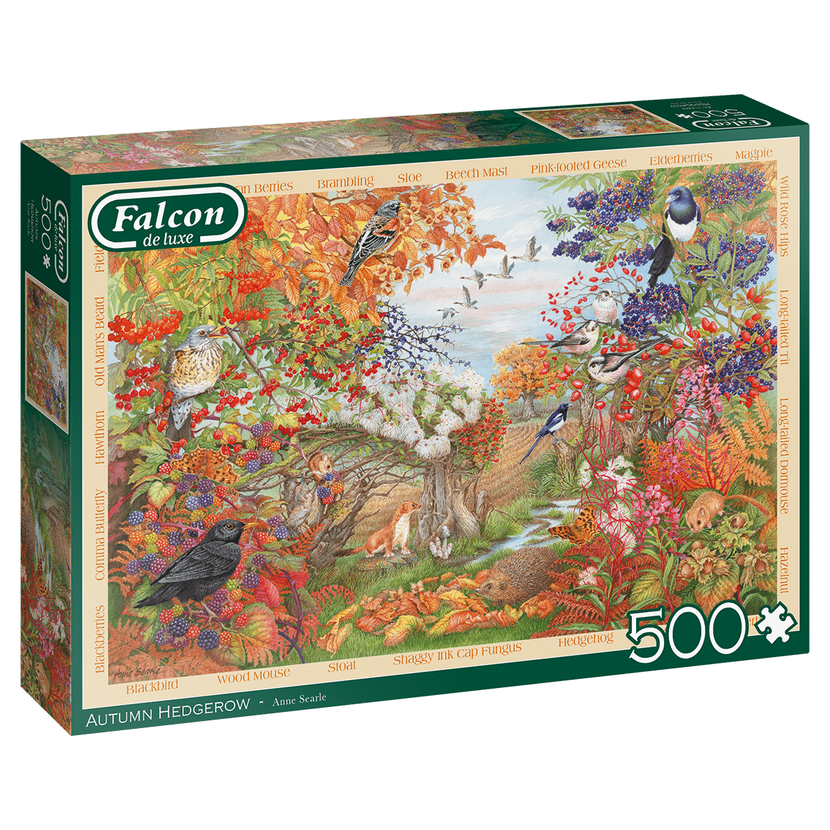 Autumn Hedgerow - 500 Brikker - Nordisk Spil
