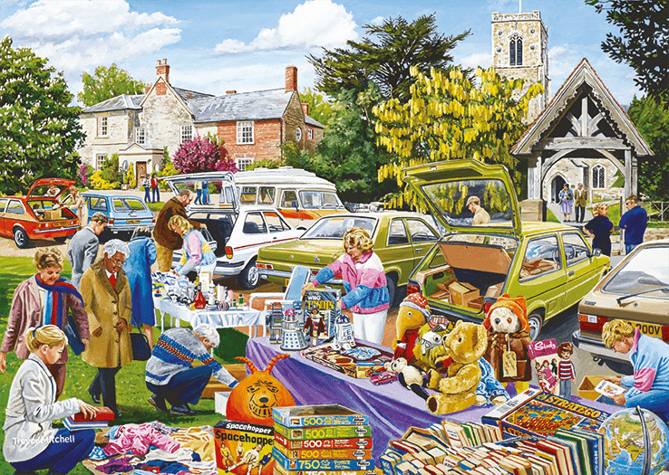 Village Church Car Boot Sale - 500 Brikker - Nordisk Spil