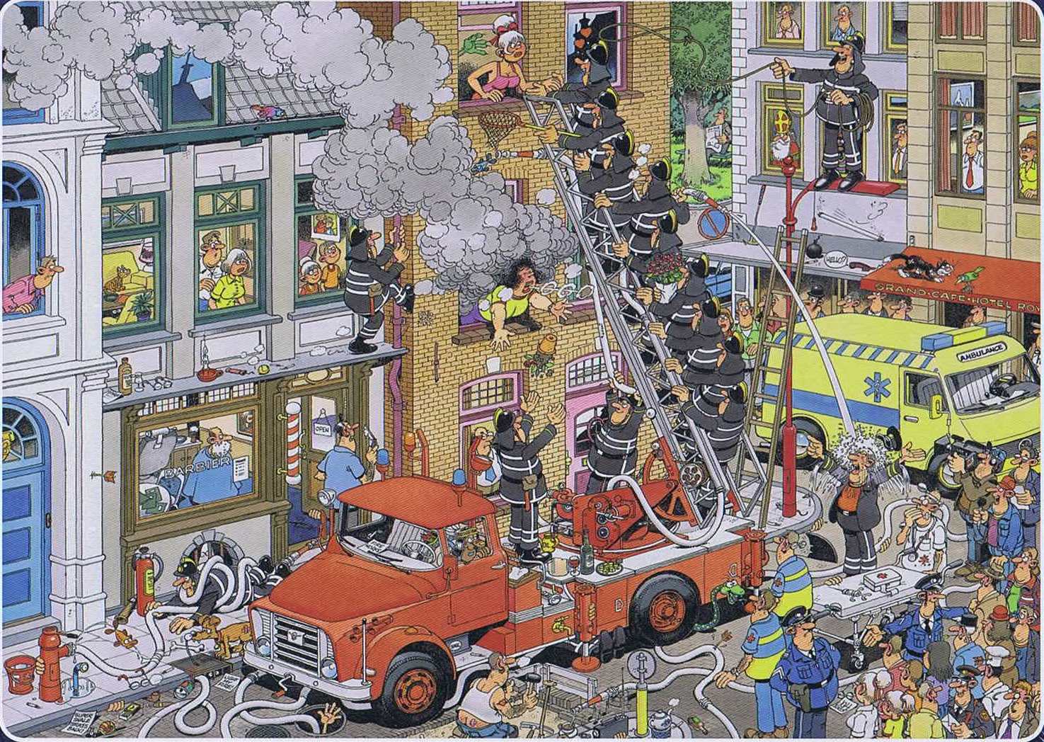 Jan van Haasteren - Fire - 500 brikker - Nordisk Spil