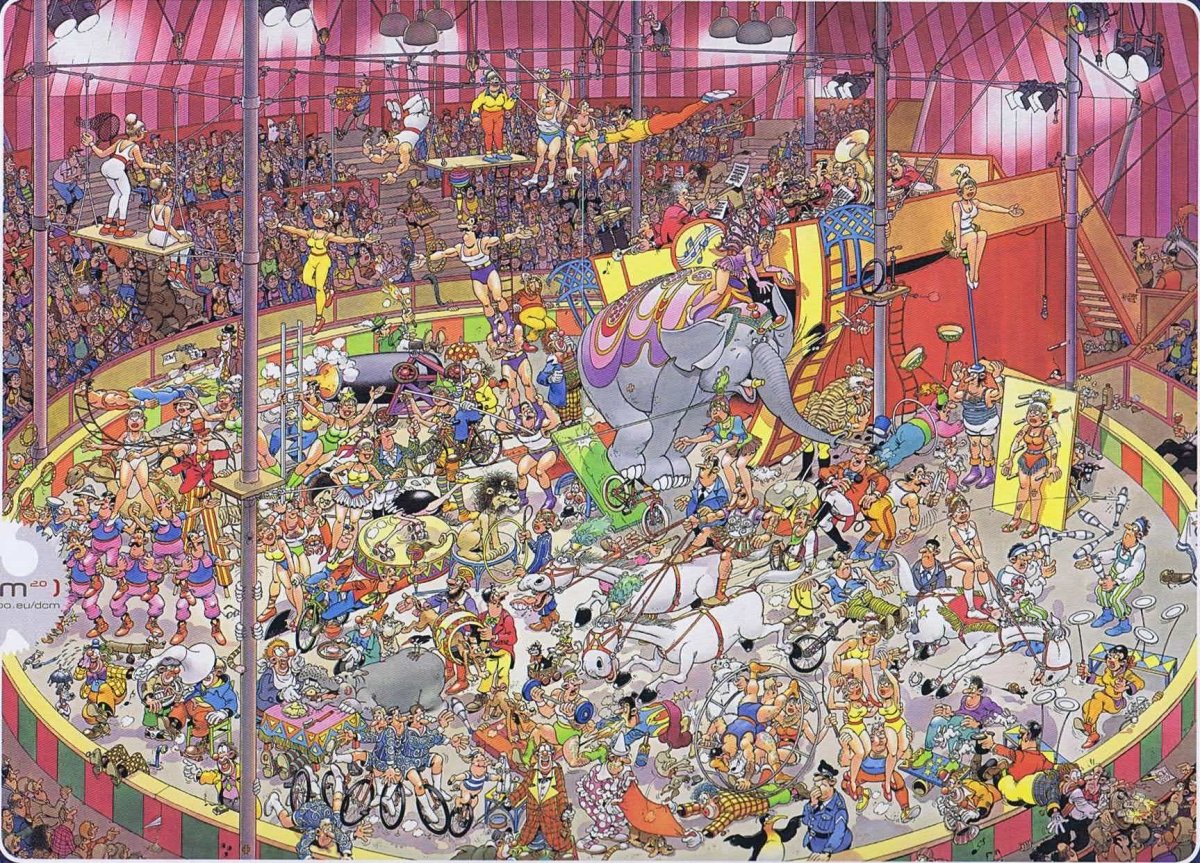 The Circus, 1000 brikker - Nordisk Spil