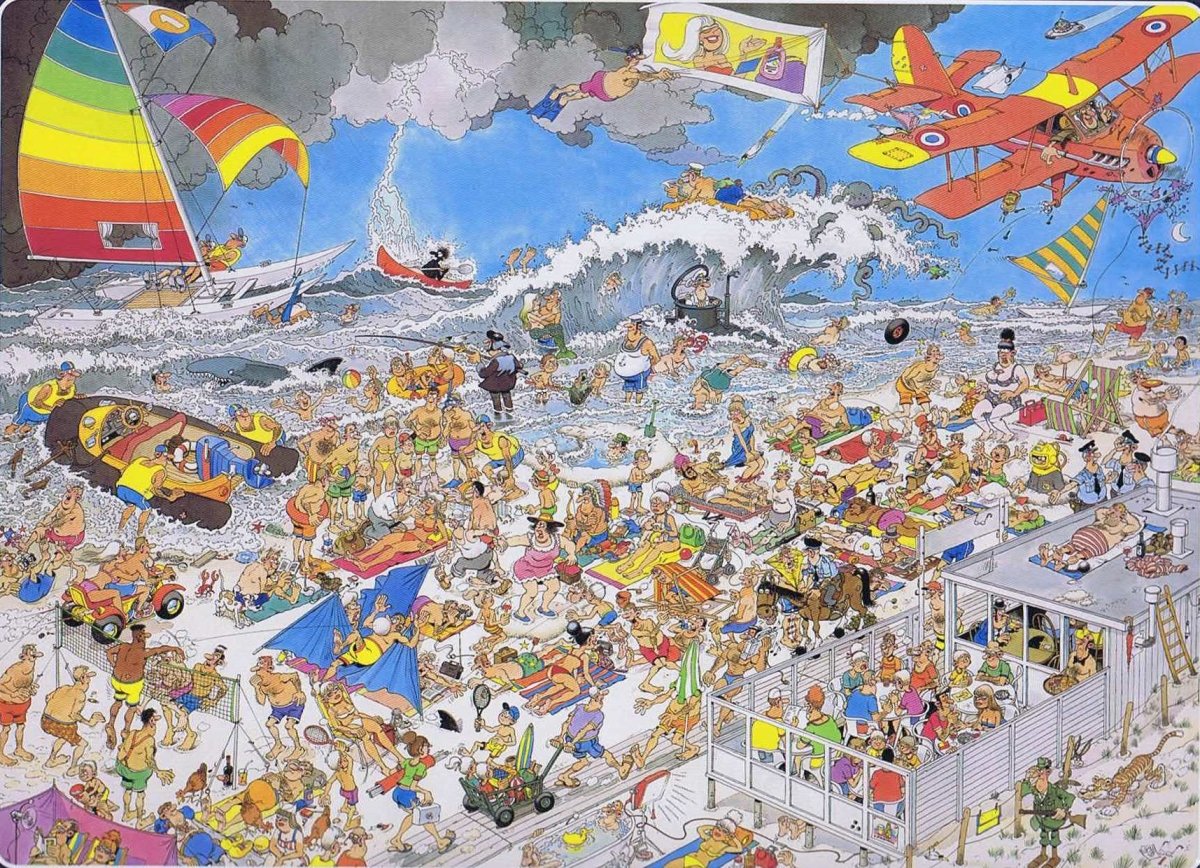 At the beach - 1000 brikker - Nordisk Spil