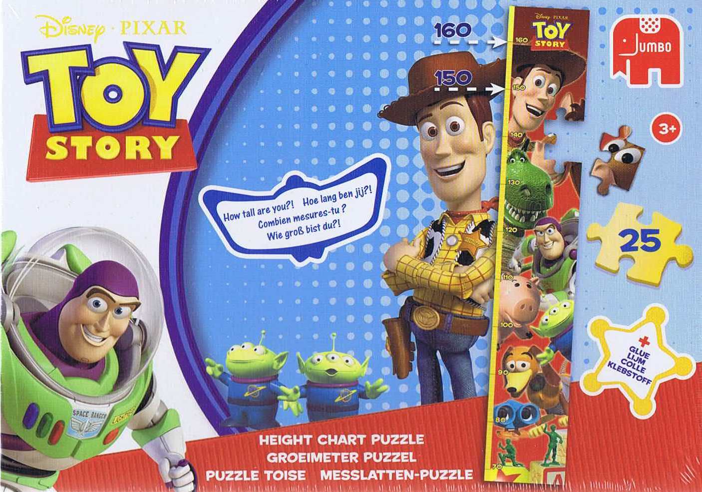 Disney Toy Story - Børne Højdemåler - 25 brikker - Nordisk Spil