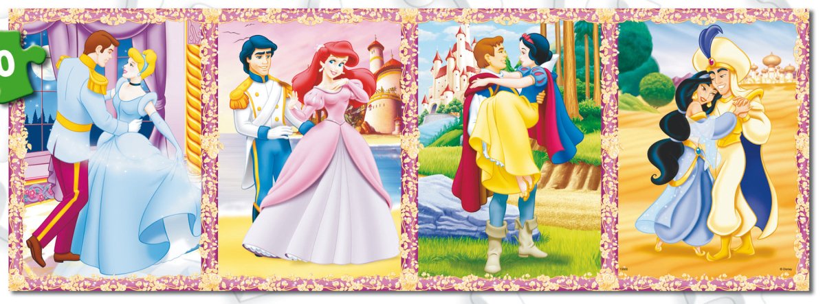 Disney Princess, 100 brikker - Nordisk Spil