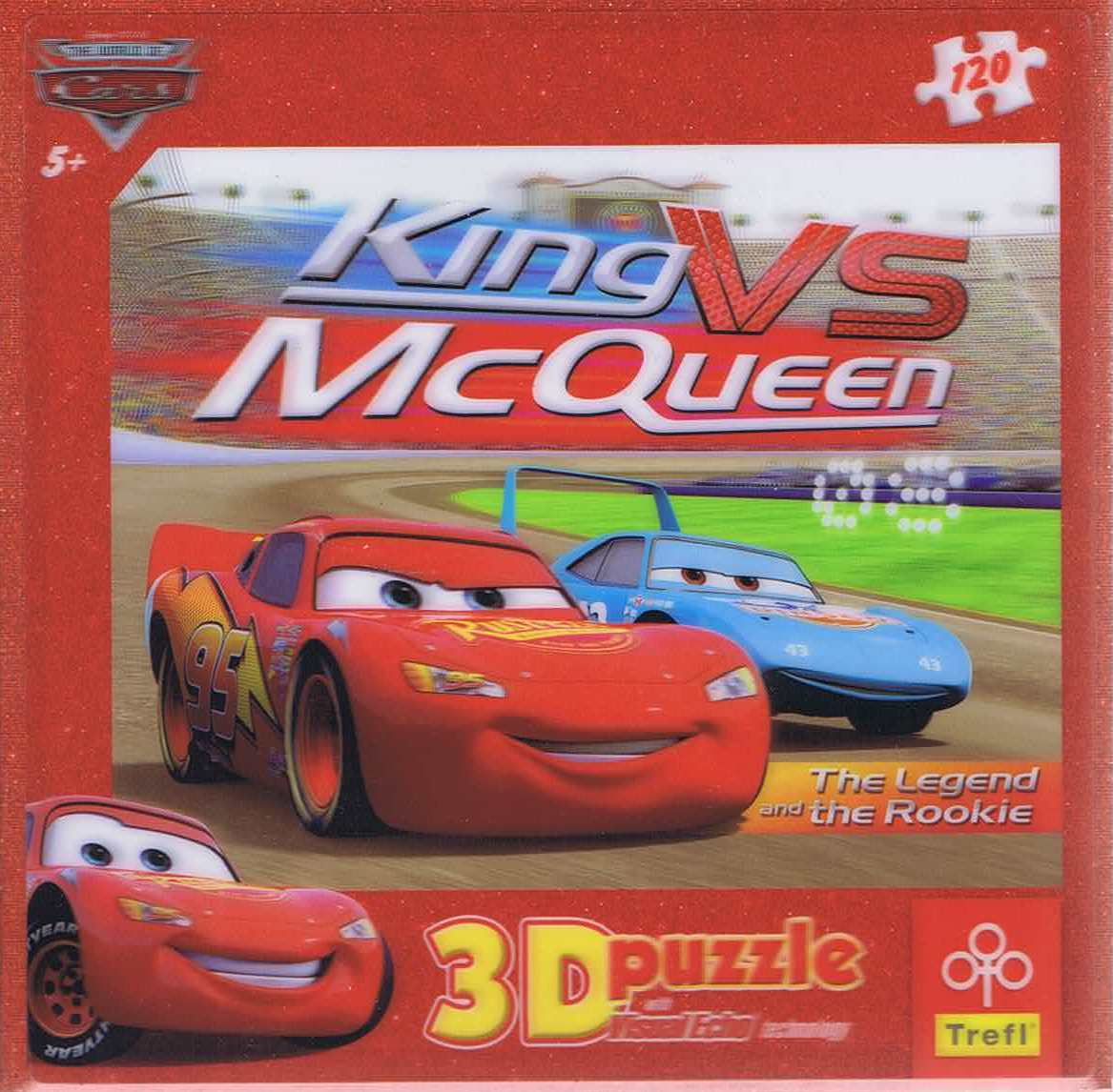 King VS McQueen, 3D - 120 brikker - Nordisk Spil