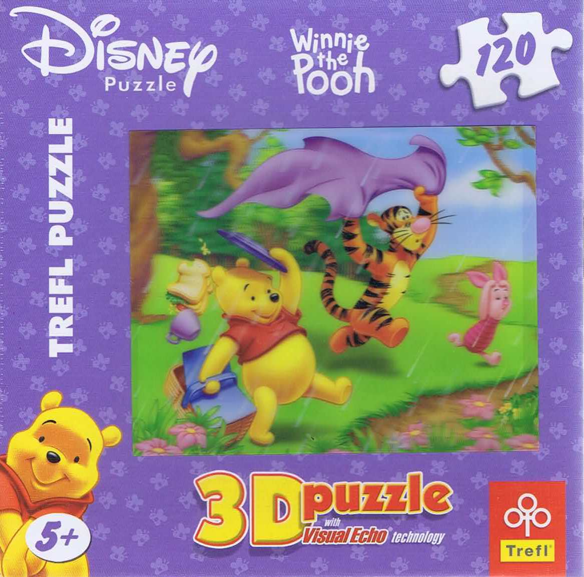 Winnie the Pooh, 3D, 120 brikker - Nordisk Spil