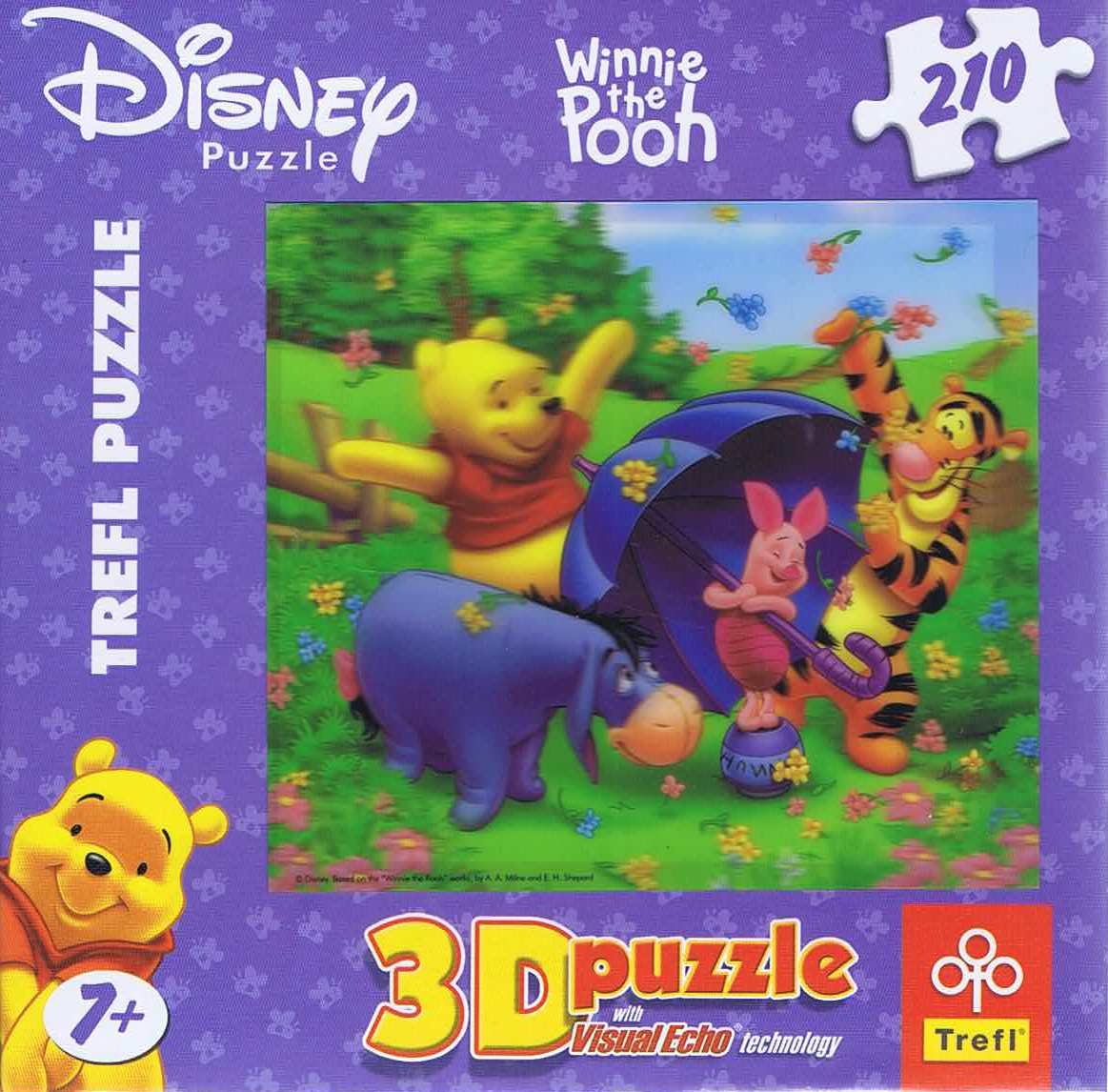 Winnie the Pooh, 3D, 210 brikker - Nordisk Spil