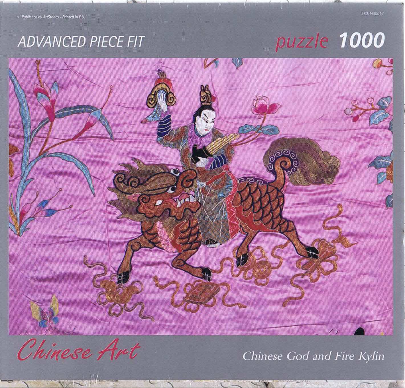 Chinese God and fire Kylin - 1000 brikker - Nordisk Spil