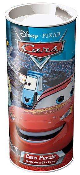 Cars, puzzletube - 50 brikker - Nordisk Spil