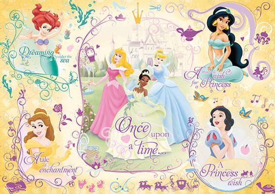 Princess, puzzletube - 50 brikker - Nordisk Spil