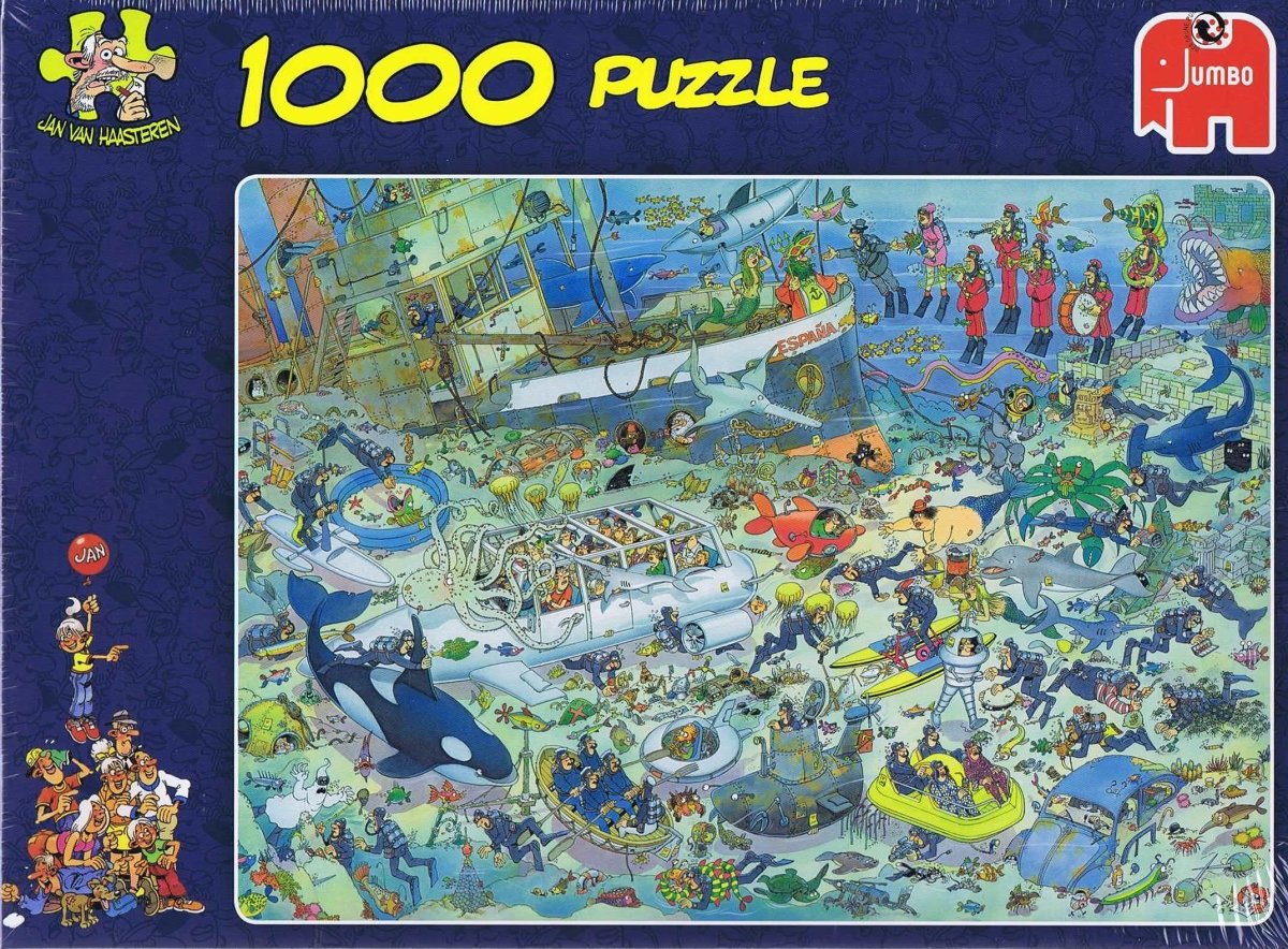 Jan Van Haasteren - Deep Sea Fun - 1000 brikker - Nordisk Spil