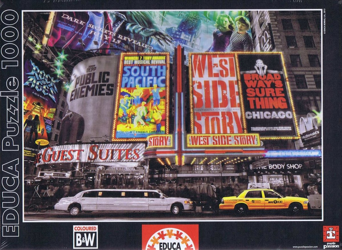 New York Theatre Signs - 1000 brikker - Nordisk Spil