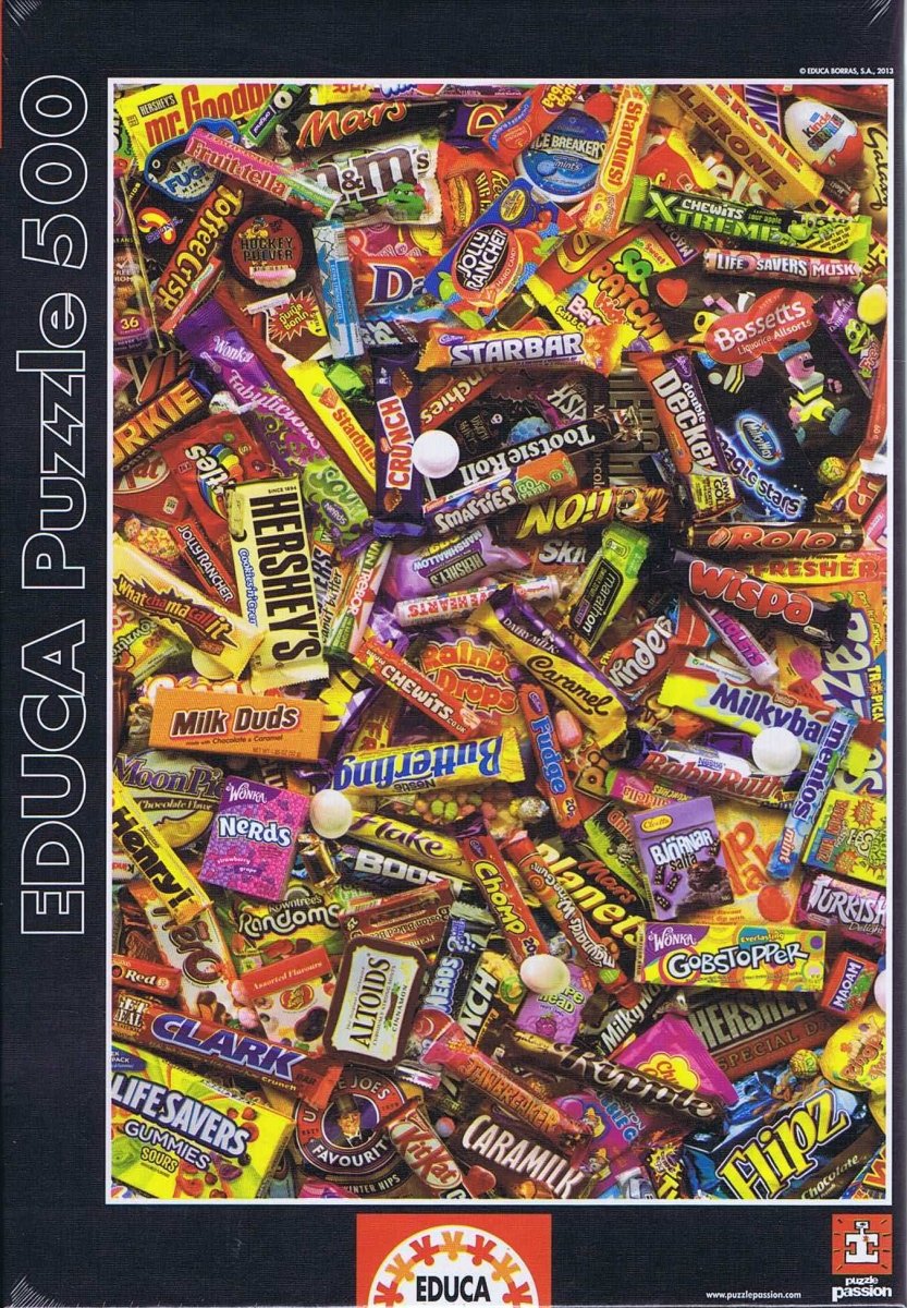 Chocolate Bars, 500 brikker - Nordisk Spil
