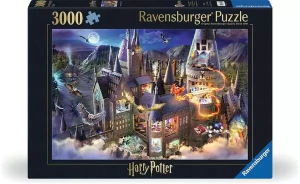 Harry Potter: Hogwarts slottet - 3000 brikker - Nordisk Spil