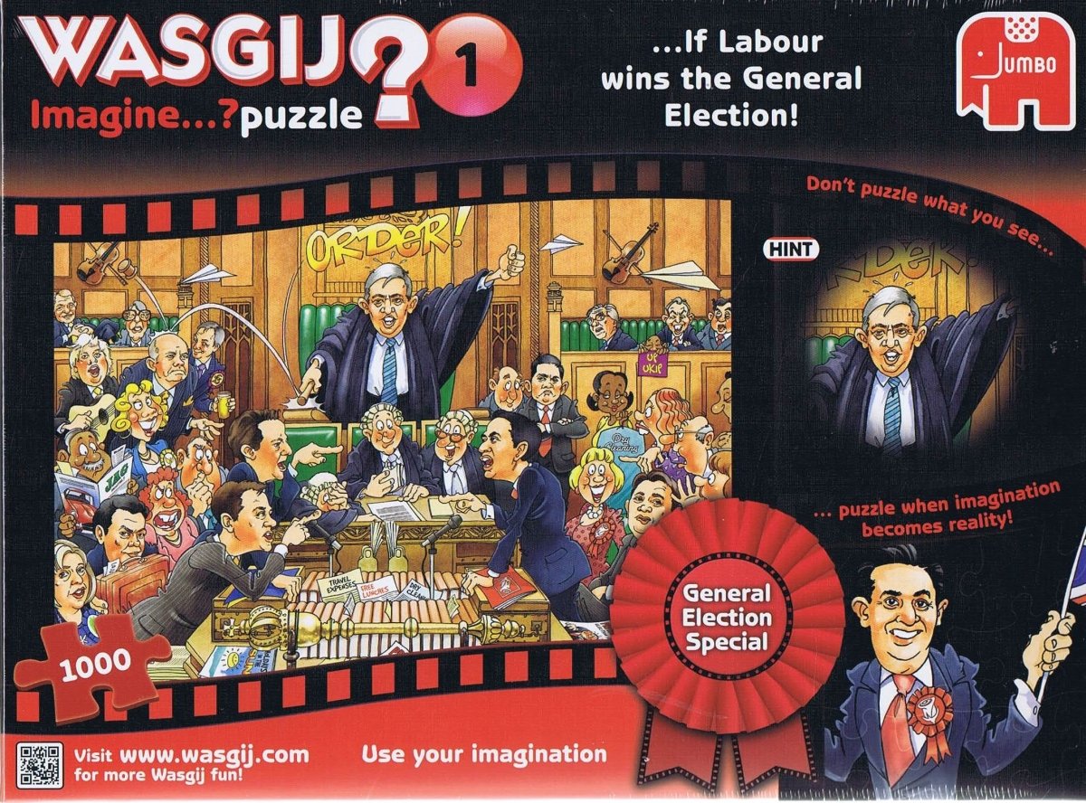 Wasgij? Imagine 1 If Labour Wins the General Election, 1000 brikker - Nordisk Spil