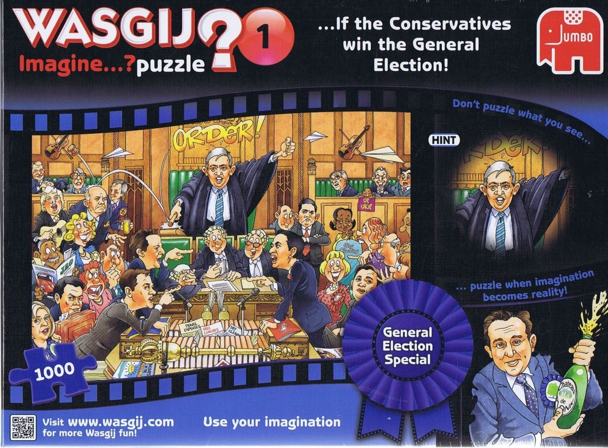 Wasgij? Imagine 1 If the Conservatives Win the General Election, 1000 brikker - Nordisk Spil