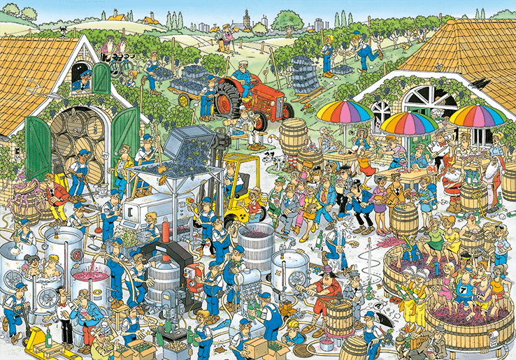 Jan van Haasteren - The Winery - 3000 Brikker - Nordisk Spil