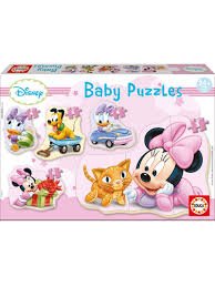 Baby Puzzles - Minnie - 3 - 5 brikker - Nordisk Spil