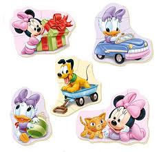 Baby Puzzles - Minnie - 3 - 5 brikker - Nordisk Spil