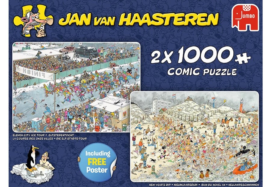 2 - i - 1 Winter Fun - 2x1000 brikker - Nordisk Spil
