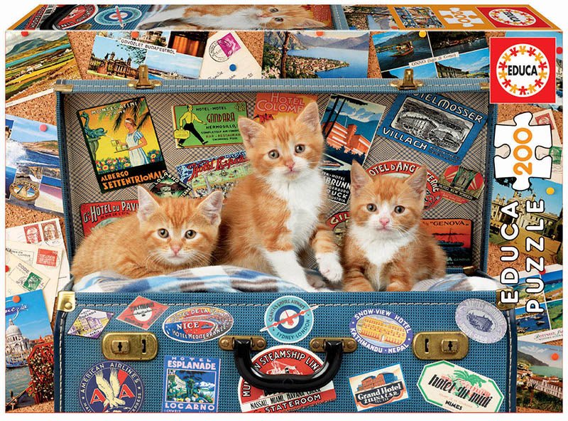 Travelling Kittens - 200 brikker - Nordisk Spil