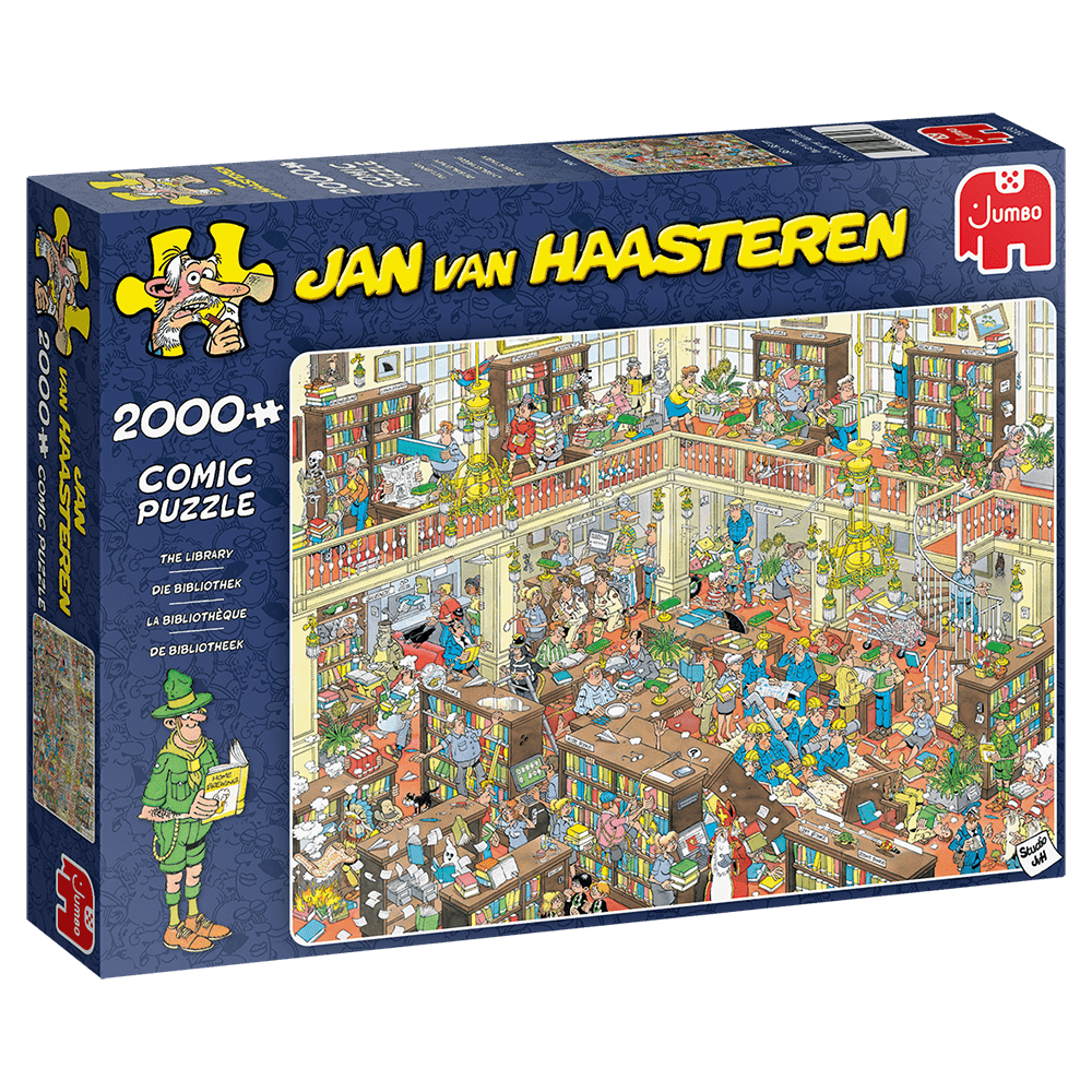 Jan van Haasteren - The Library - 2000 brikker - Nordisk Spil