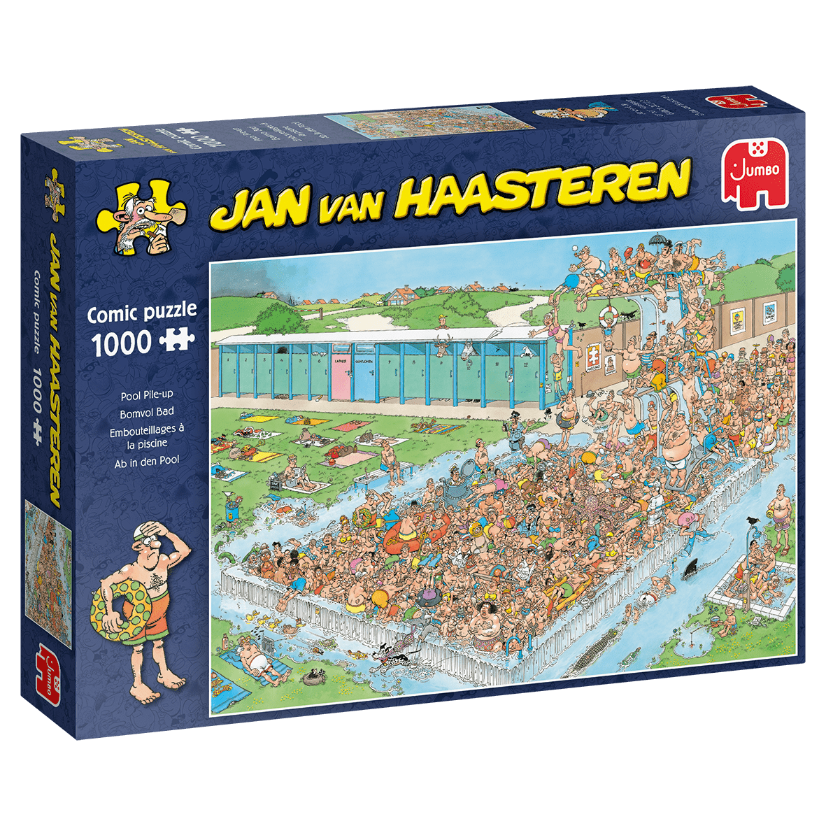 Jan van Haasteren - Pool Pile - Up - 1000 Brikker - Nordisk Spil