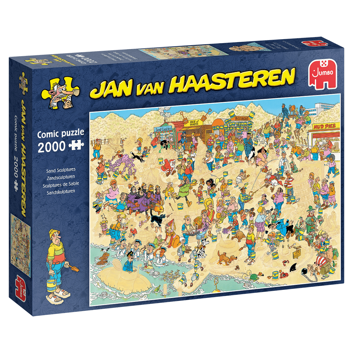 Jan van Haasteren - Sand Sculptures - 2000 Brikker - Nordisk Spil
