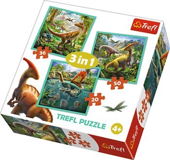 World of dinosaur 3 - i - 1 - 20/36/50 brikker - Nordisk Spil
