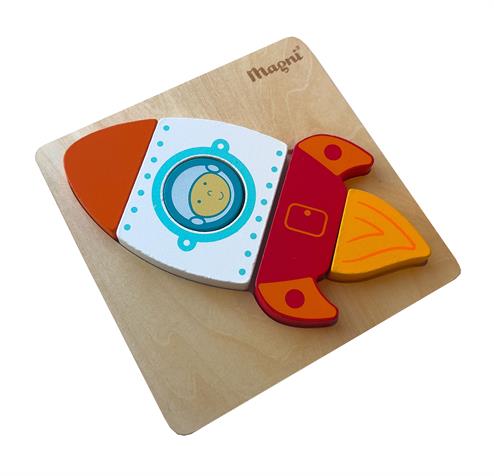 Rumraket fra Goki - 5 brikker - Nordisk Spil