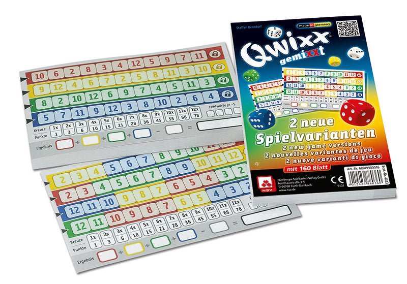 Qwixx - gemixx (Udvidelse) - Nordisk Spil