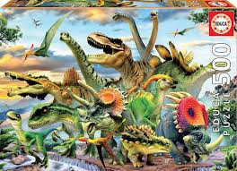 Dinosaurs - 500 brikker - Nordisk Spil