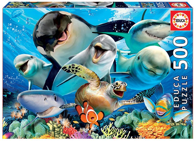 Underwater Selfies - 500 brikker - Nordisk Spil