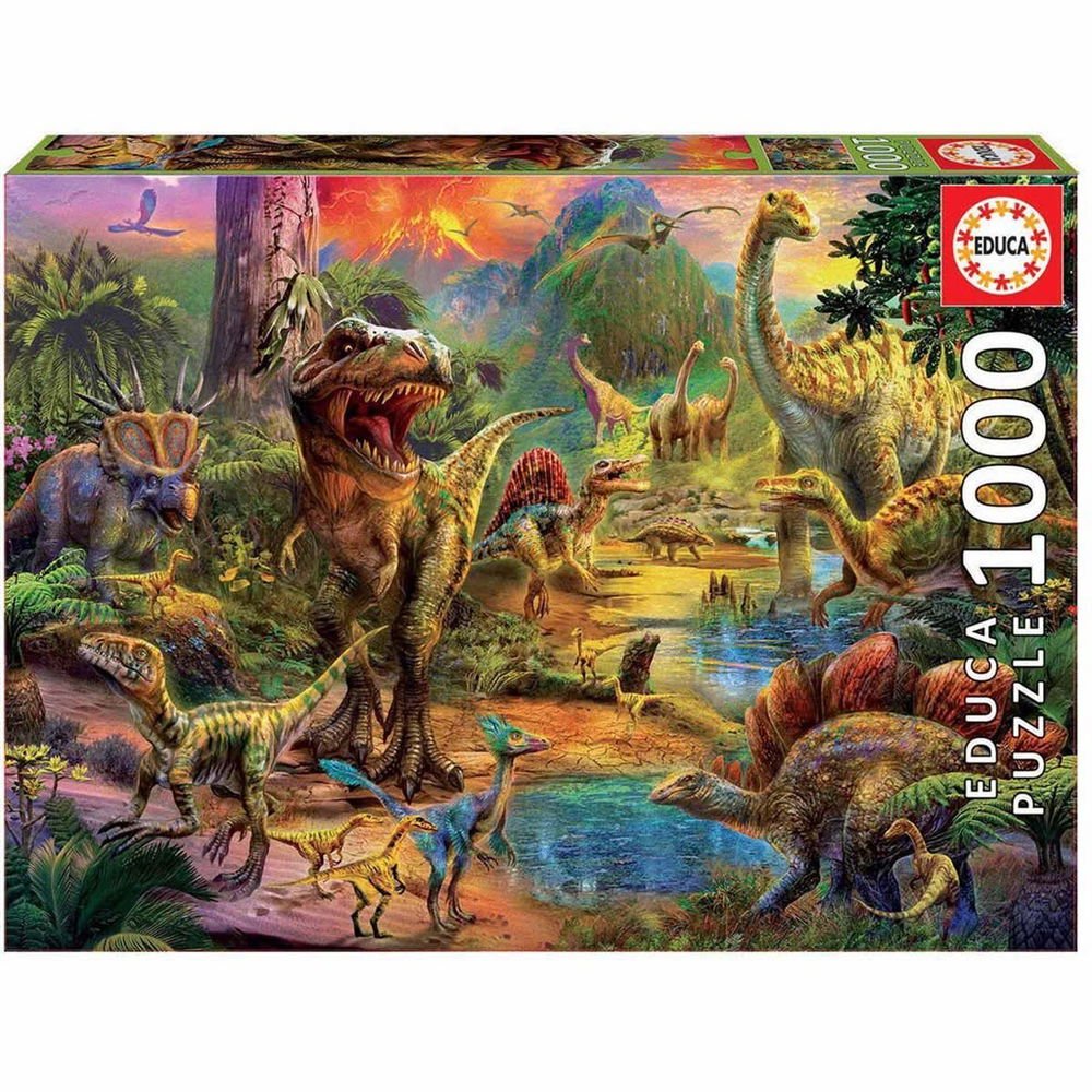 Krasny: Dinosaurernes land, 1000 brikker - Nordisk Spil