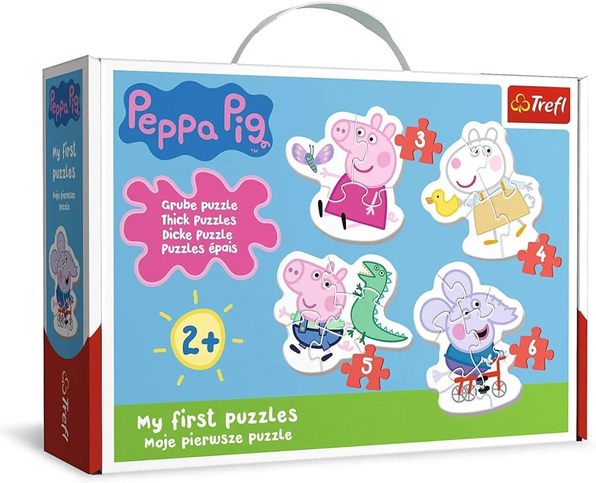 Peppa Pig - My First Puzzles - 3/4/5/6 brikker - Nordisk Spil