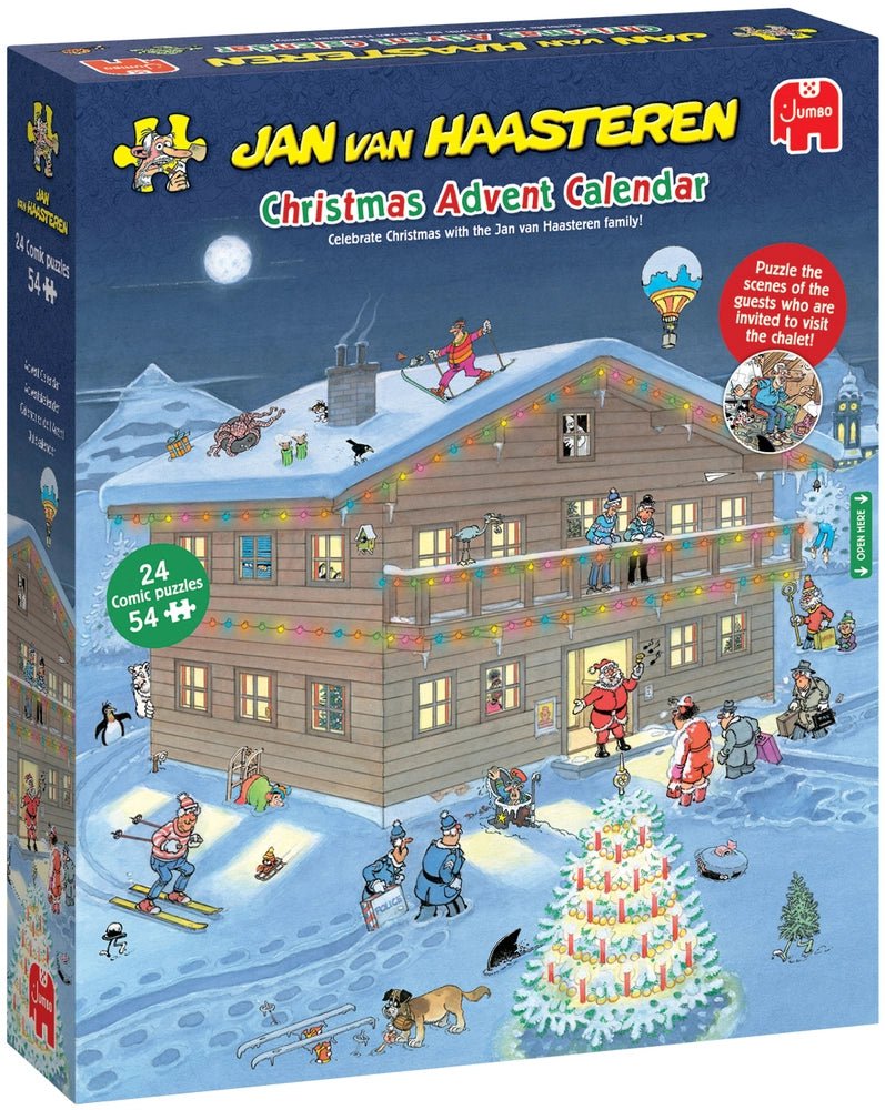 Jan van Haasteren: Julekalender 2025 (24 x 54 brikker) - Nordisk Spil