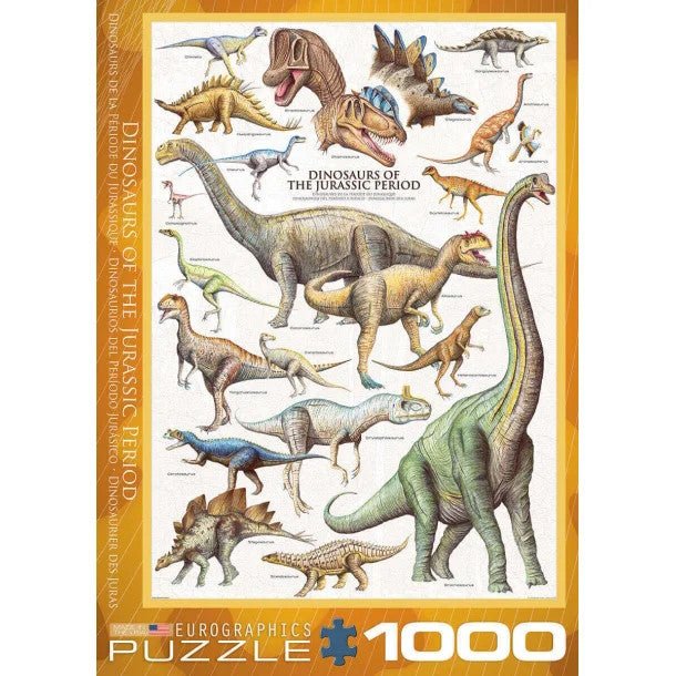 Dinosaurer - 1000 brikker - Nordisk Spil