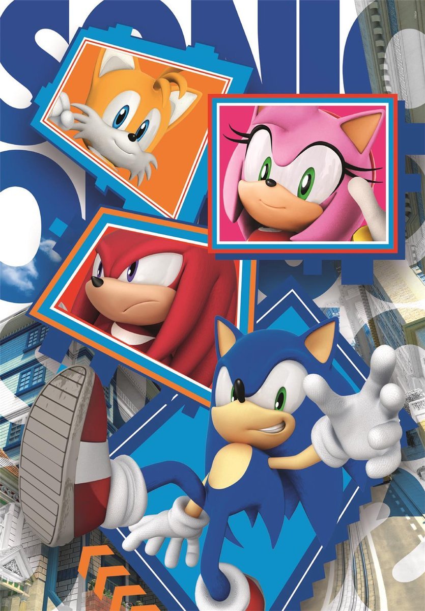 Sonic: Collage - 104 brikker - Nordisk Spil