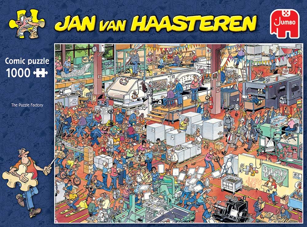 Jan van Haasteren: Puslespilsfabrikken - 1000 brikker - Nordisk Spil