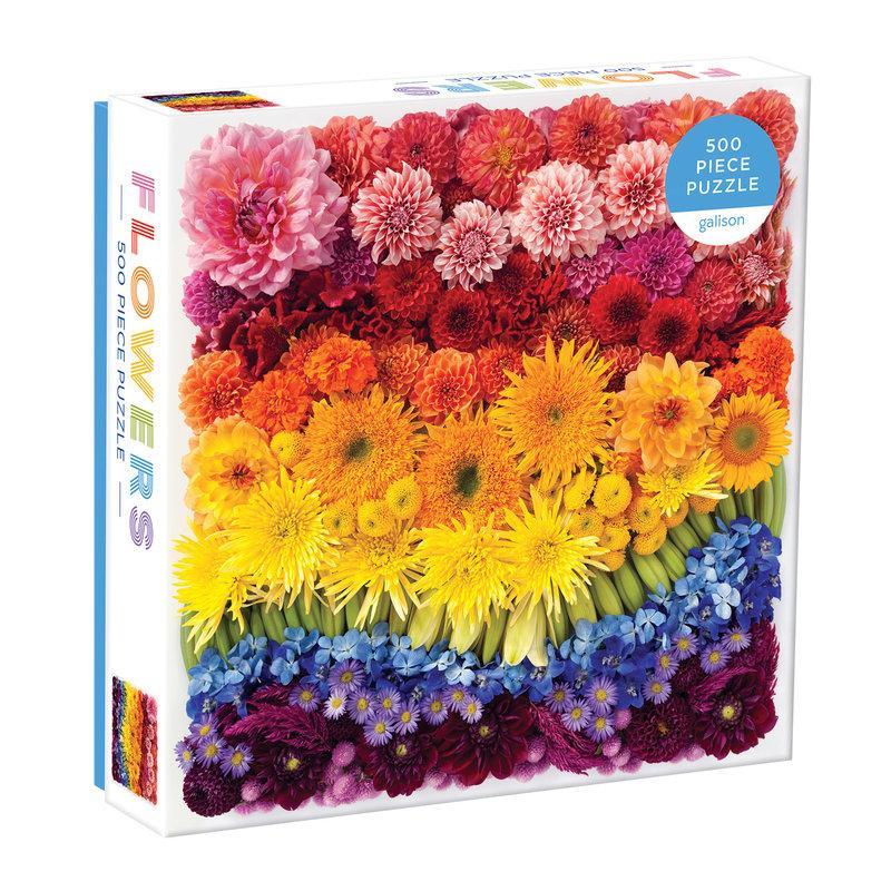 Rainbow Summer Flowers - 500 brikker - Nordisk Spil