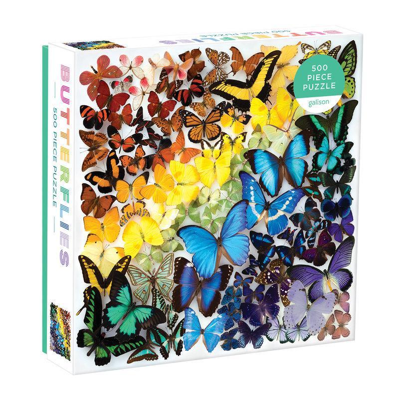 Rainbow Butterflies - 500 brikker - Nordisk Spil
