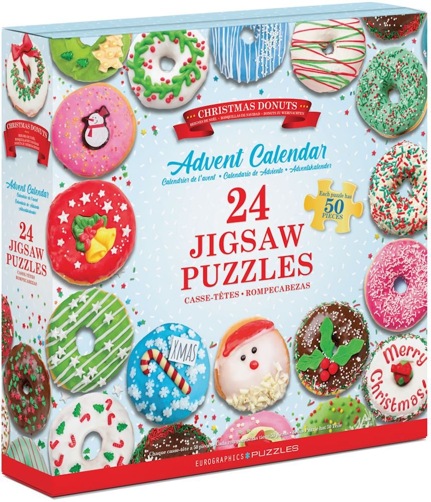 Julekalender - Donuts (24 X 50 brikker) - Nordisk Spil
